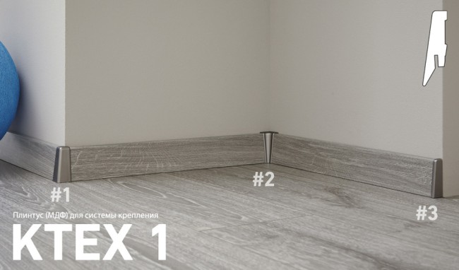 Плинтус KTEX1 D3074 